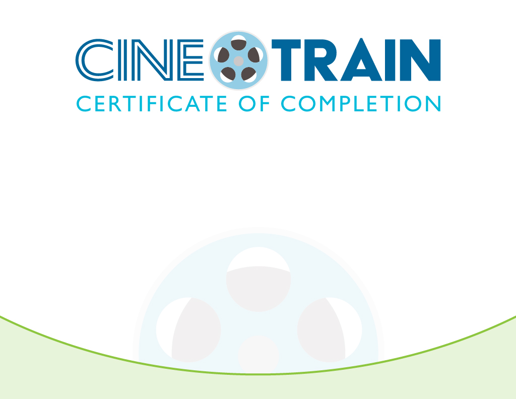 CineTRAIN-Certificate